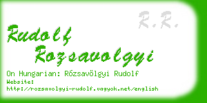 rudolf rozsavolgyi business card